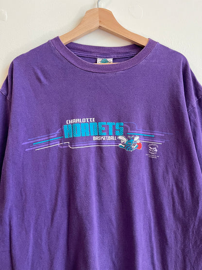 90s Charlotte Hornets Faded Purple The Champ Tee (XL)