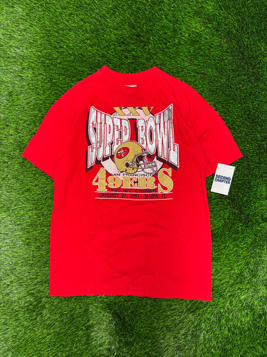 1991 San Francisco 49ers Super Bowl XXV Tee (L)