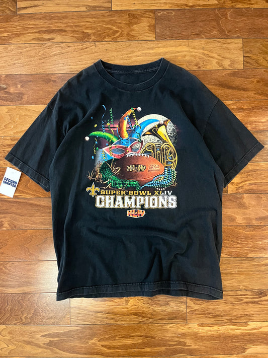 New Orleans Saints Mardi Gras Super Bowl Tee (XL)