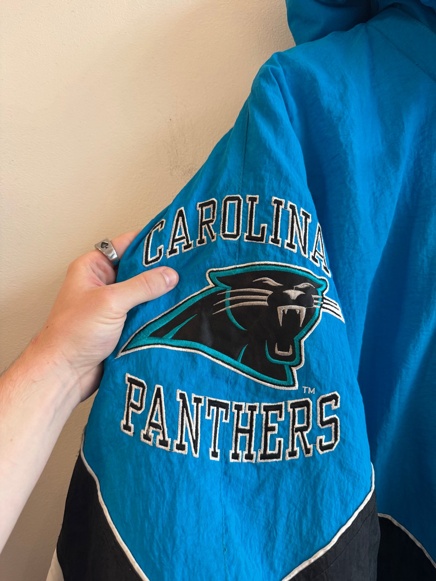 90s Carolina Panthers NFL Pro Line Puffer Jacket  (XXXL)