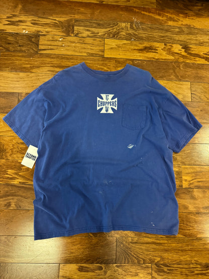 00s West Coast Choppers Blue Tee (XXL)