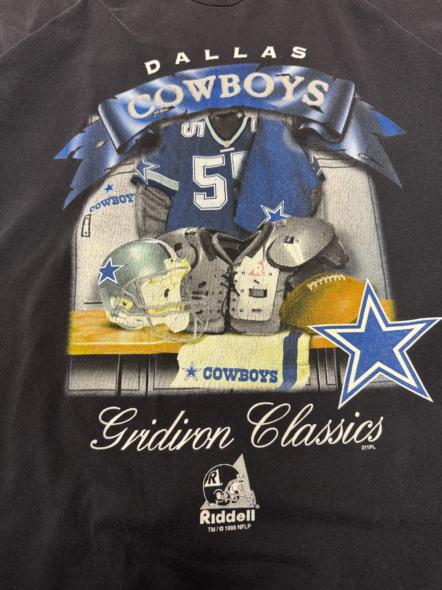 1998 Dallas Cowboys Classics Riddell Oversized Tee (XXL)