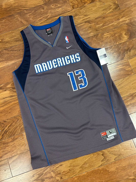 00s Dallas Mavericks Steve Nash #13 Vintage Nike NBA Jersey (L)