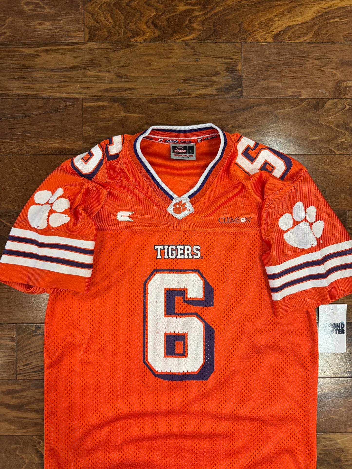 00s Clemson University Colosseum Football Jersey (Youth L)
