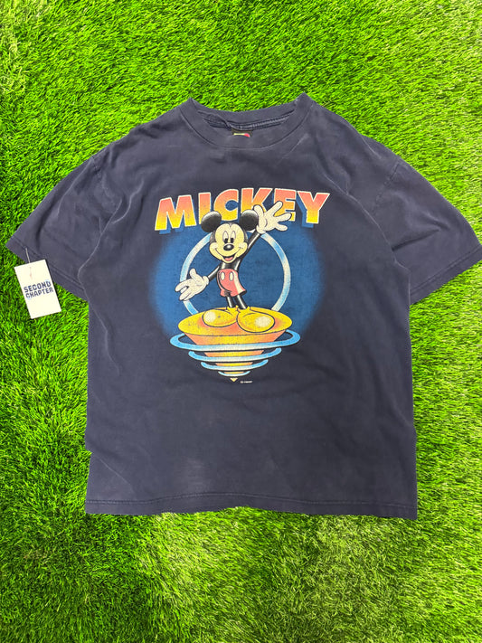 90s Mickey Mouse Vintage Faded Graphic Tee (L)