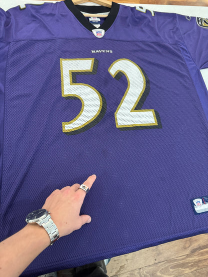 00S Baltimore Ravens Ray Lewis Home Jersey (XXL)