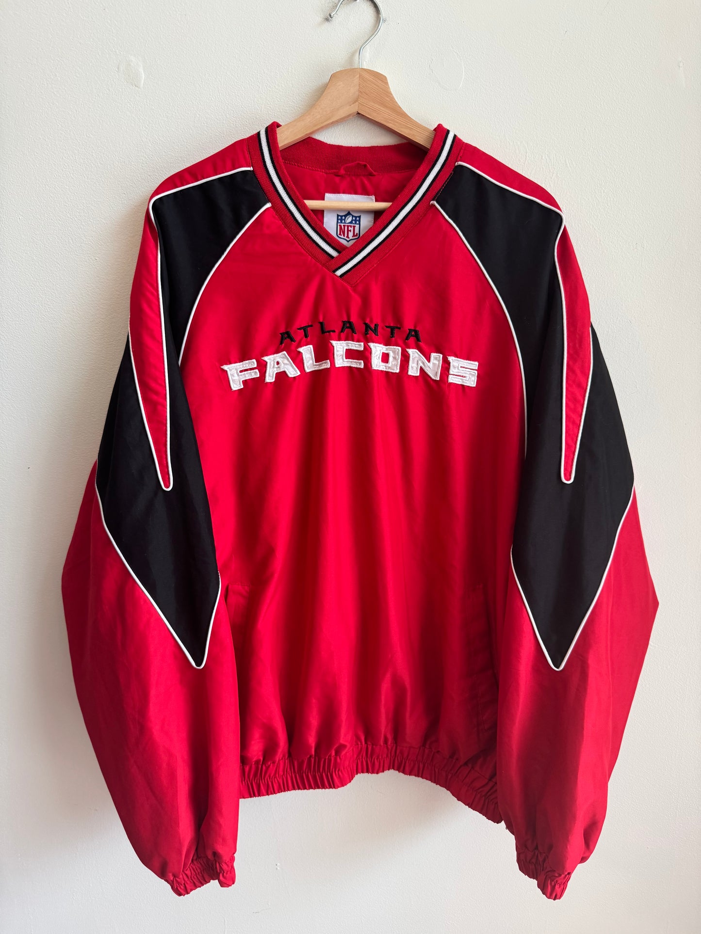 2010s Atlanta Falcons Red Spell Out Windbreaker (XL)