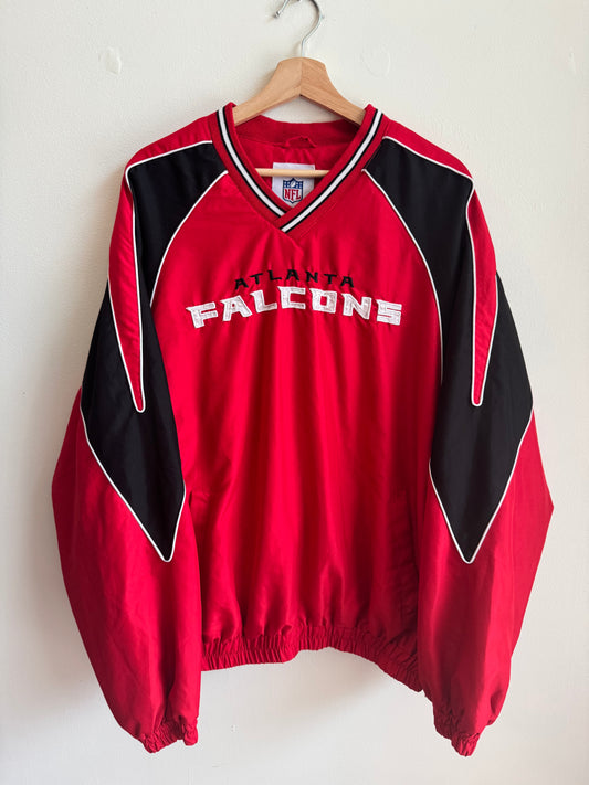 2010s Atlanta Falcons Red Spell Out Windbreaker (XL)