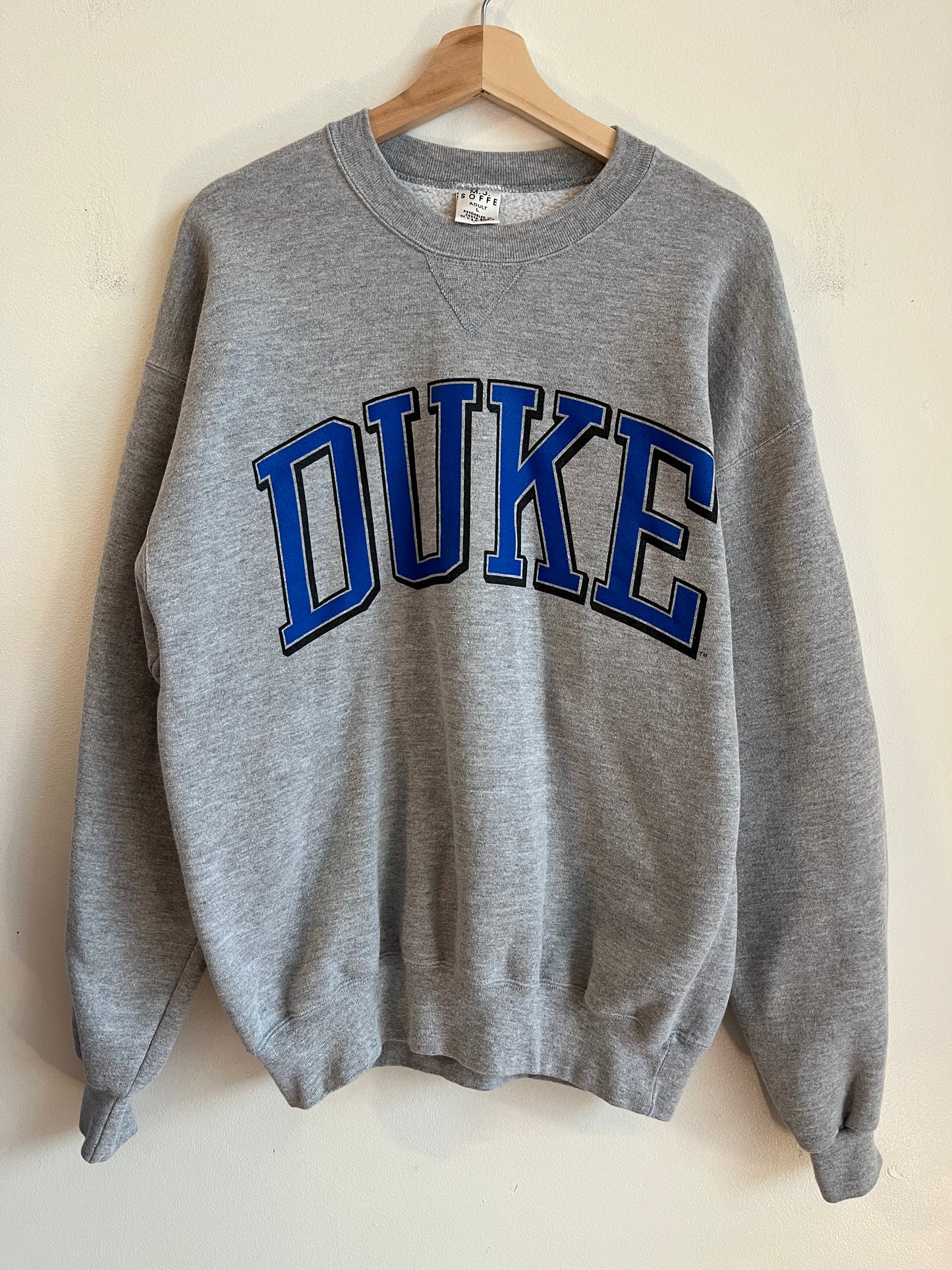 00s Duke University MJ Soffe Grey Crewneck (L)