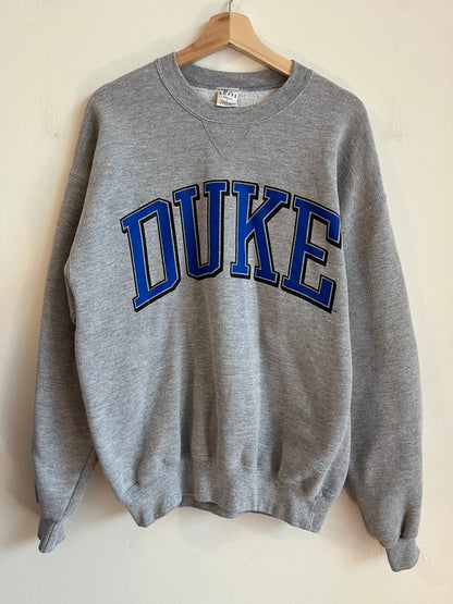 00s Duke University MJ Soffe Grey Crewneck (L)