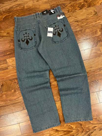 00s Red Ape Embroidered Deadstock Jeans (38x32)