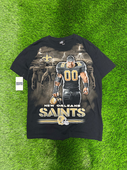 00s New Orleans Saints Big Graphic Tee (M)