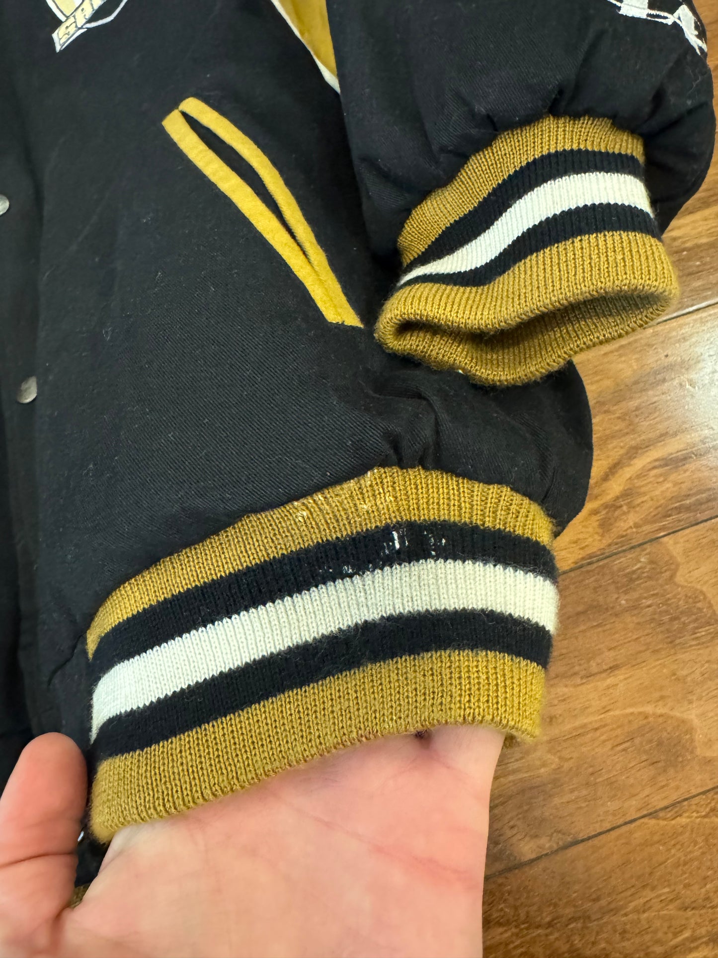 90s New Orleans Saints Vintage Logo Athletic Varsity Jacket (M)