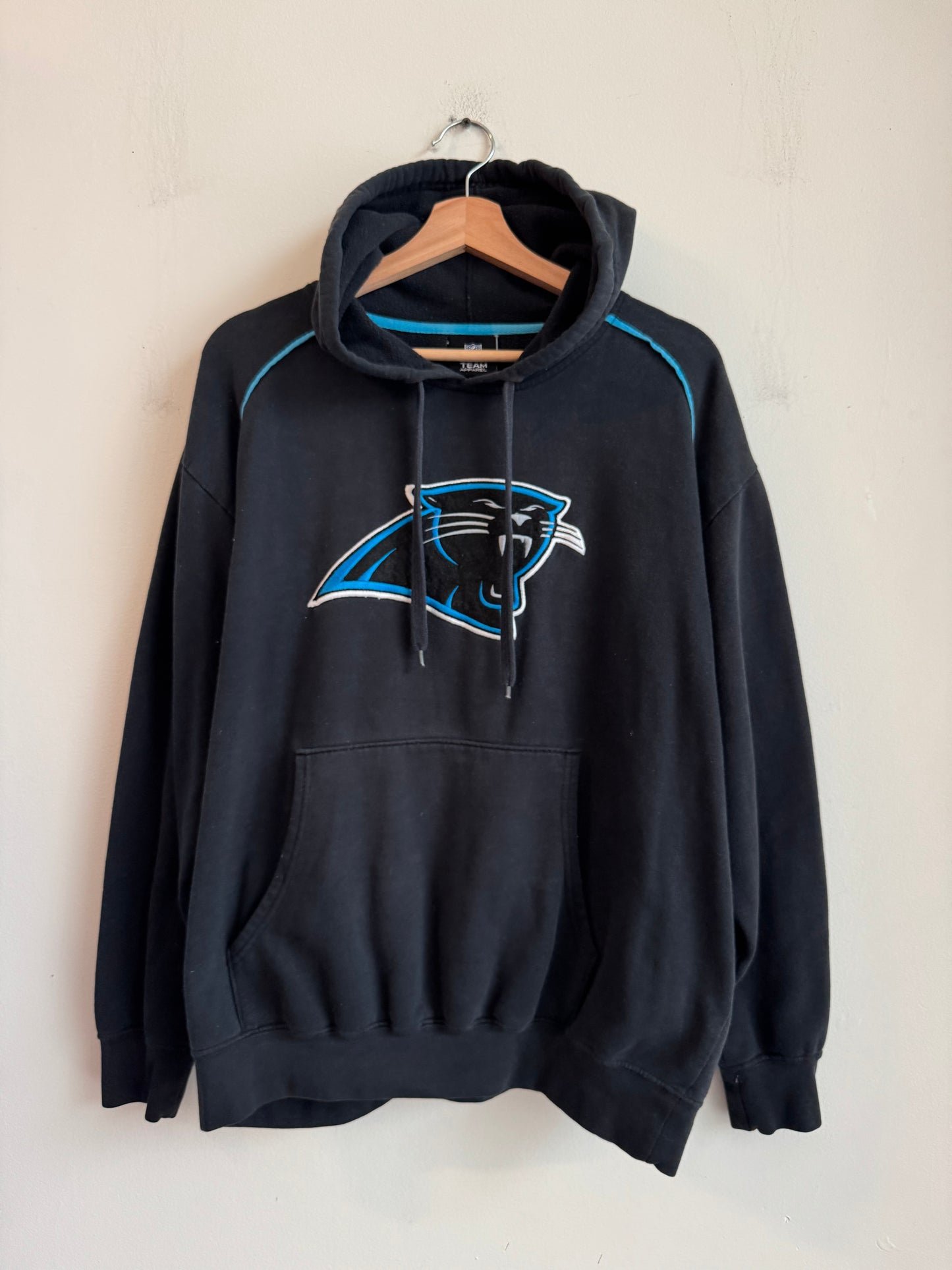 00s Carolina Panthers Big Logo Striped Hoodie (L)