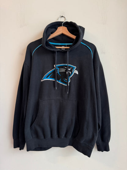 00s Carolina Panthers Big Logo Striped Hoodie (L)