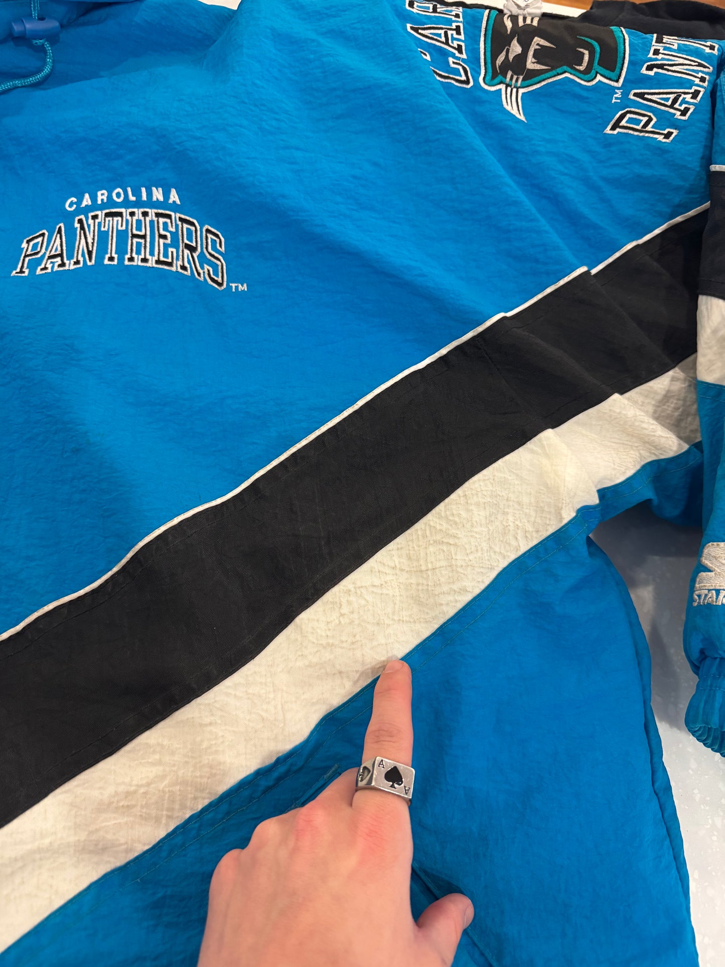 90s Carolina Panthers NFL Pro Line Puffer Jacket  (XXXL)