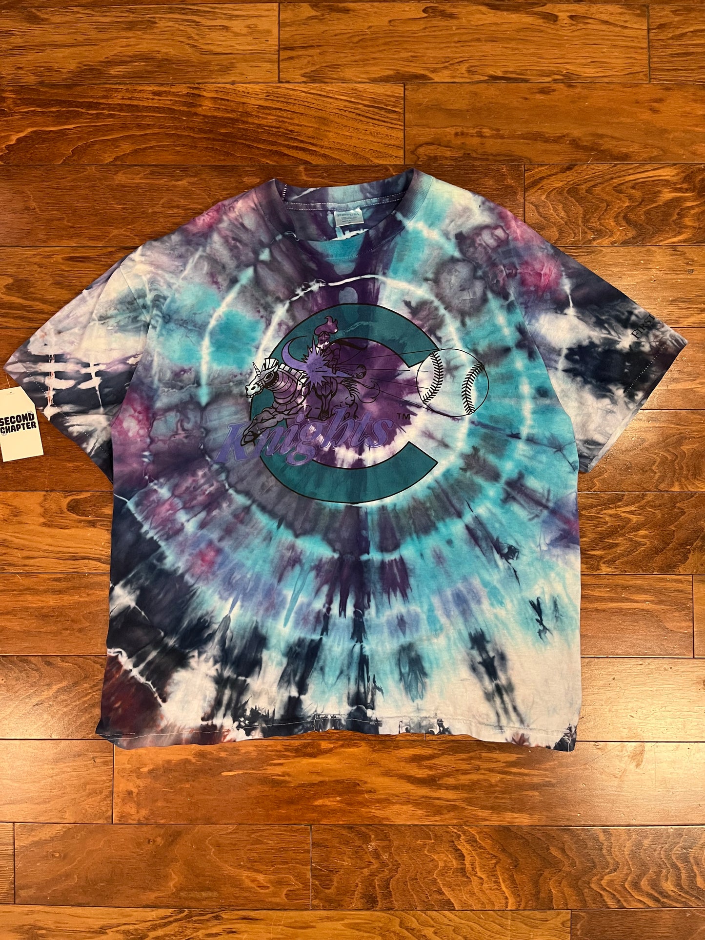 90s Charlotte Knights Tie Dye Tee (XL)