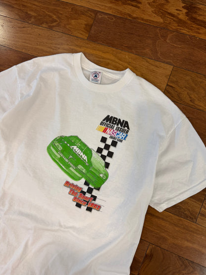 1999 MBNA Nascar Graphic White Tee (XL)