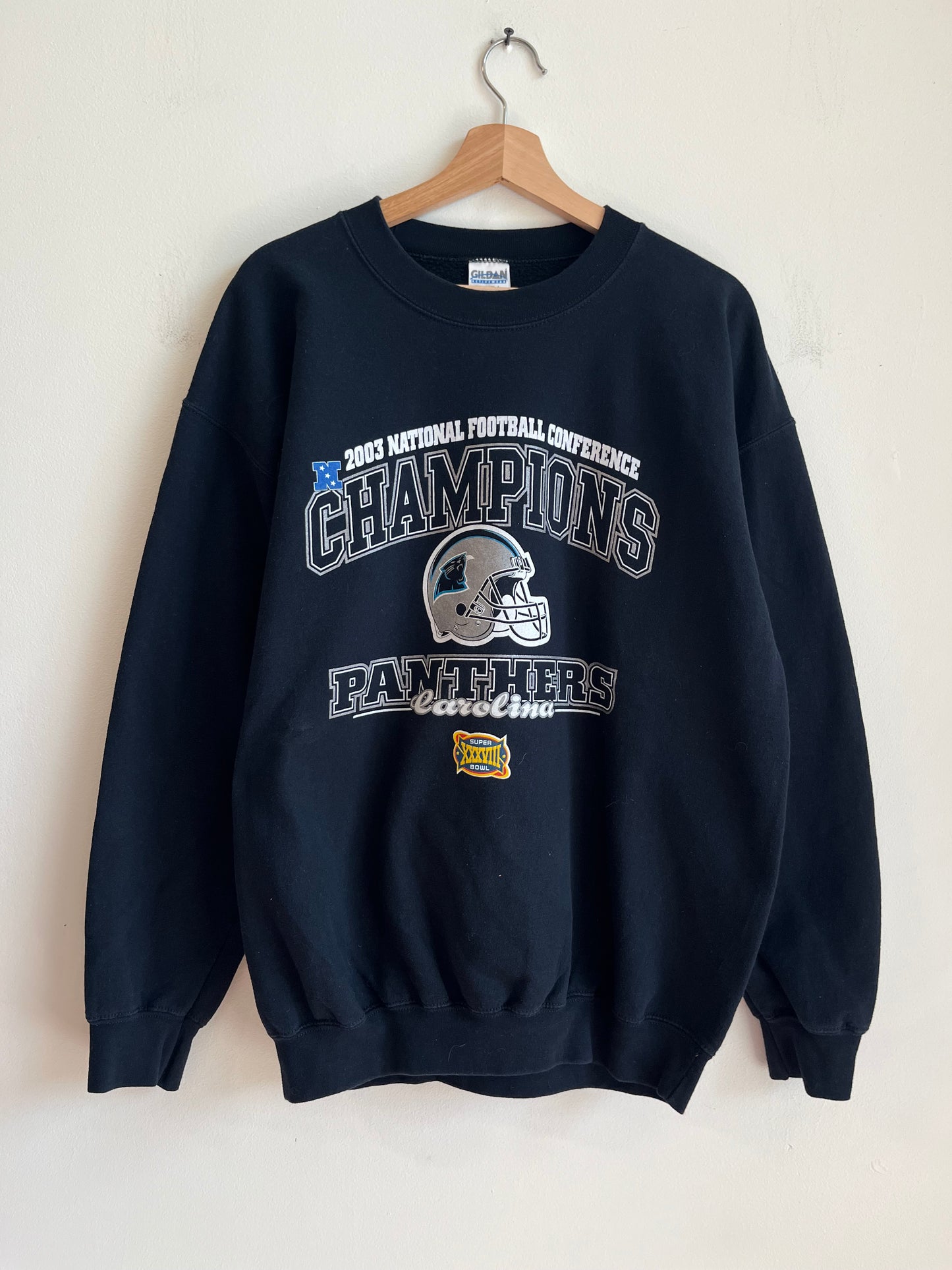 2003 Carolina Panthers Conference Champions Crewneck (L)
