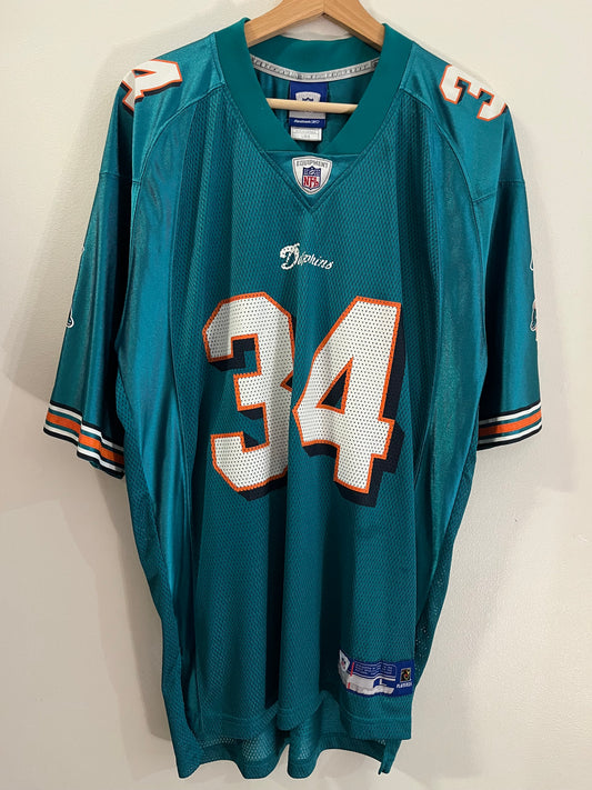 00s Miami Dolphins Ricky Williams Reebok NFL Jersey (L)