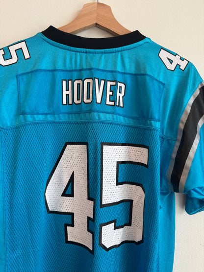 00s Carolina Panthers Brad Hoover Electric Blue Jersey (Youth XL)
