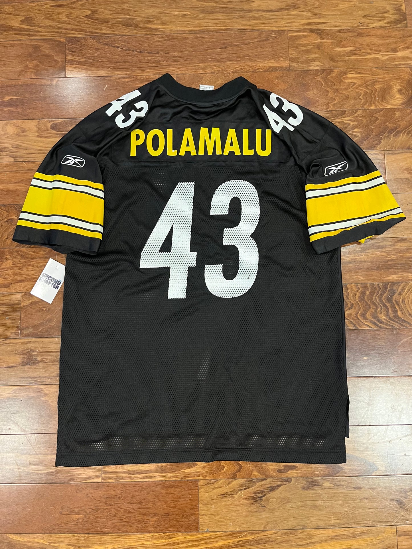 00s Pittsburgh Steelers Troy Polamalu Reebok Jersey (L)