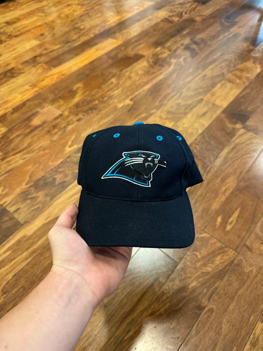 90s Carolina Panthers Logo Athletics Black Essential Hat (OS)