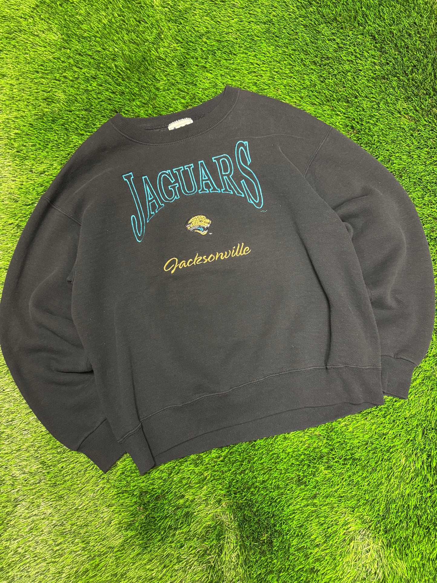 90s Jacksonville Jaguars Lee Embroidered Crewneck (M)