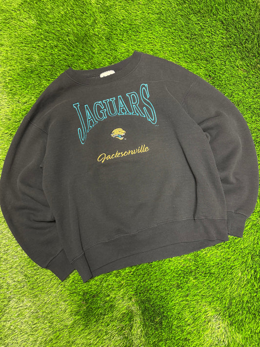 90s Jacksonville Jaguars Lee Embroidered Crewneck (M)
