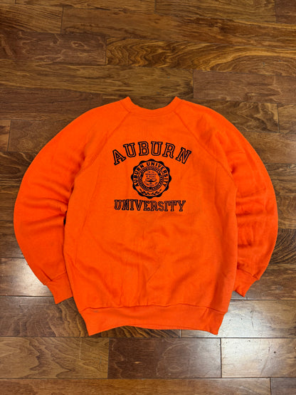 70s Auburn University Orange Crewneck (L)