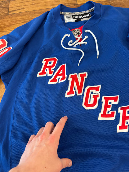 00s NY Rangers Henrik Lundqvist Reebok Hockey Jersey (M)