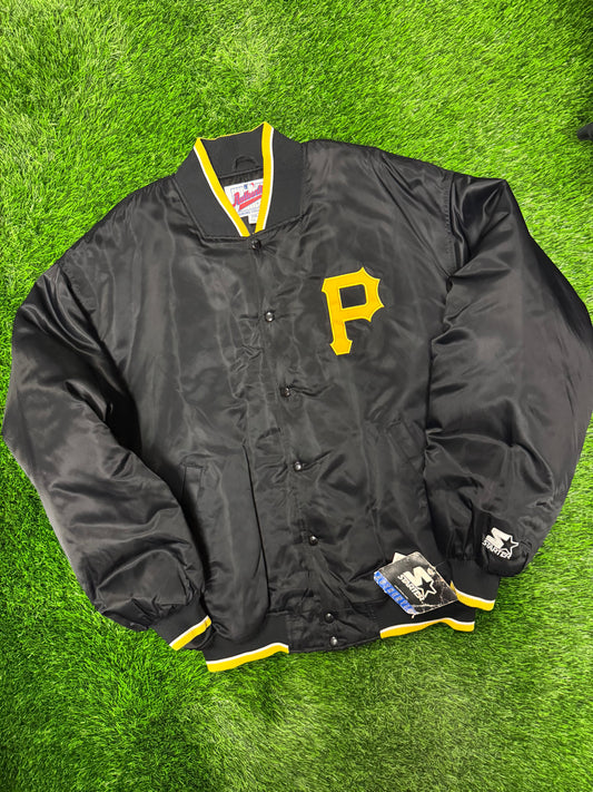90s Pittsburgh Pirates Vintage Starter Diamond Collection Satin Jacket (XXL)