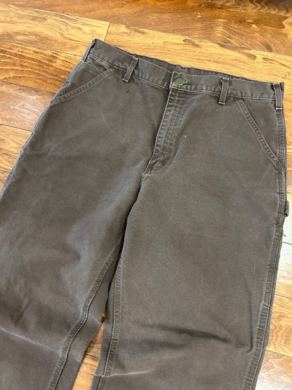 2014 Carhartt Mocha Carpenter Pants (36 x 34)