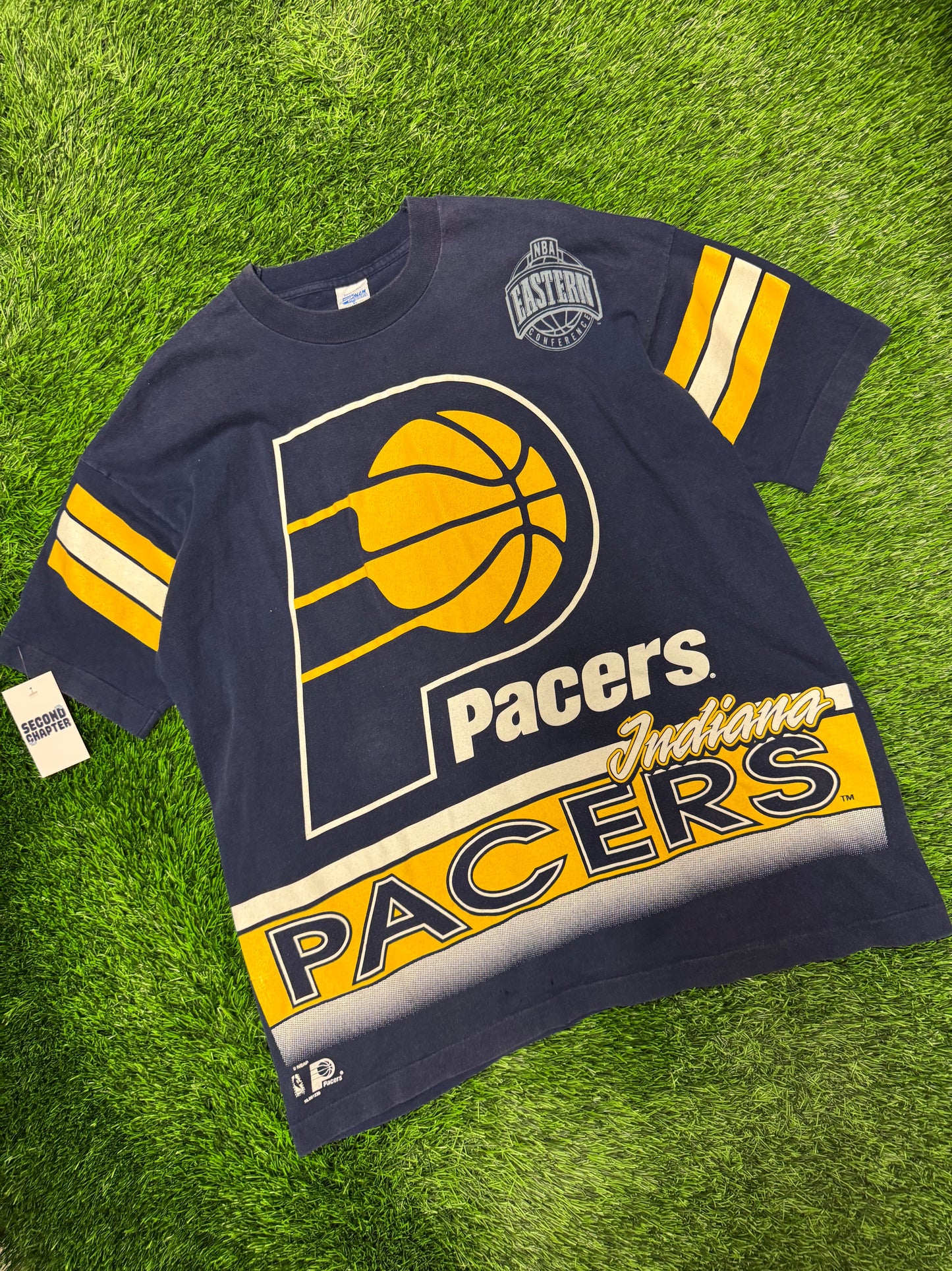 90s Indiana Pacers Vintage Salem AOP Tee (XL)