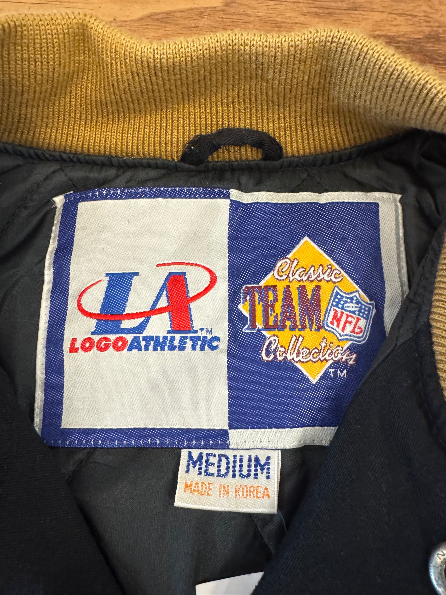 90s New Orleans Saints Vintage Logo Athletic Varsity Jacket (M)