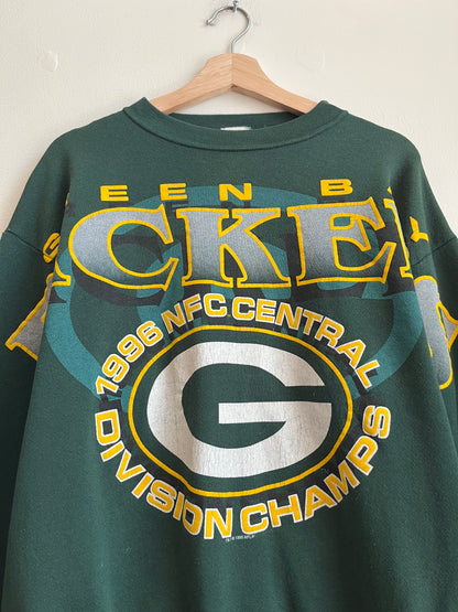 1996 Green Bay Packers Vintage Big Spell Out Crewneck (M)