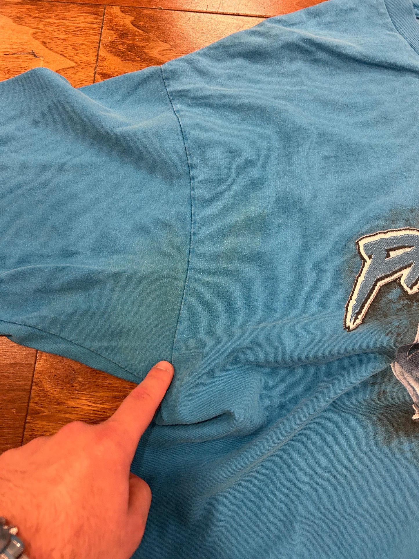 00s Carolina Panthers Long Sleeve Helmet Shirt (XXL)