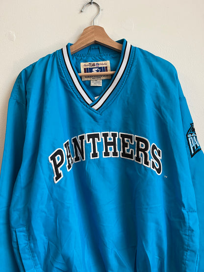 90s Carolina Panthers Embroidered Blue Starter Inaugural Season Windbreaker (M)