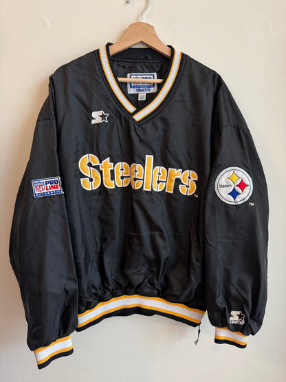 90s Pittsburgh Steelers Vintage Pro Line Starter Windbreaker (L)
