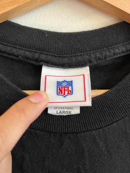 00s Carolina Panthers South Division NFC NFL Black Tee (L)