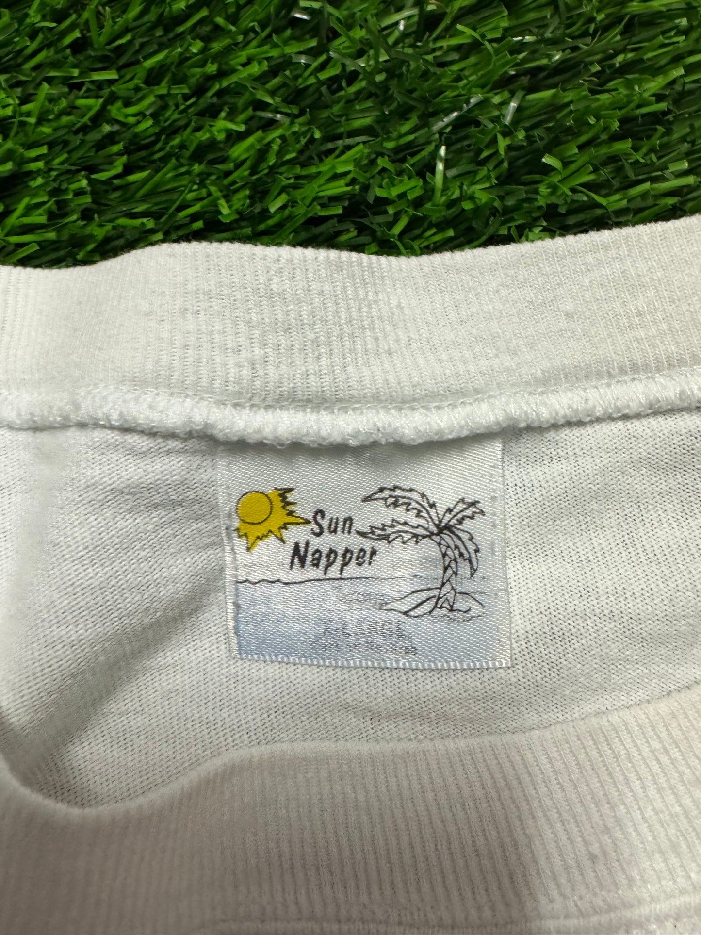 90 Chicago Bulls Hot Stuff Graphic Vintage Tee (XL)