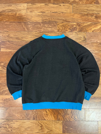 00s Carolina Panthers Embroidered Two Tone Crewneck (XL)