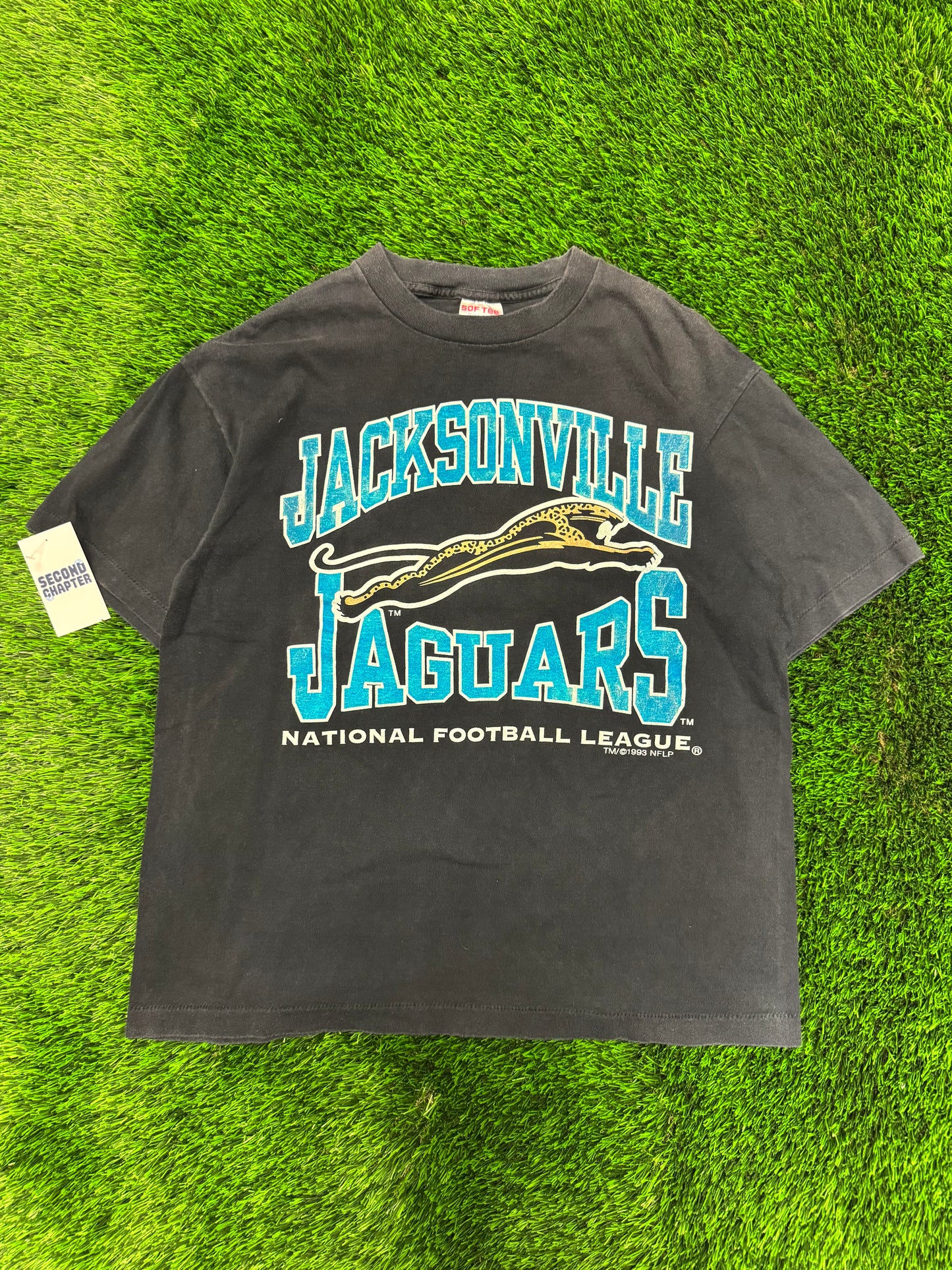 1993 Jacksonville Jaguars NFL Sof Tee (L)