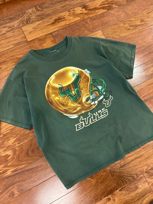 90s University of Southern Florida (USF) Bulls Graphic Vintage Tee (XL)