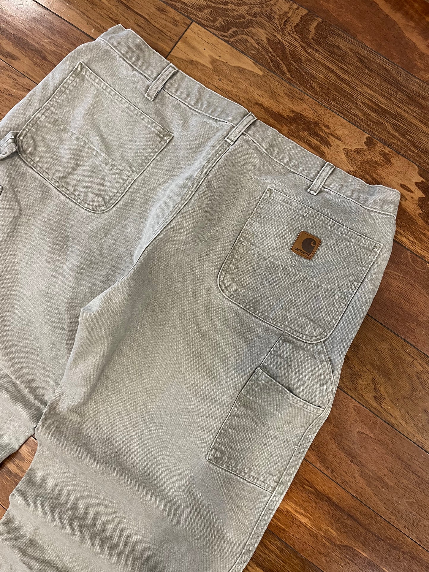 2007 Carhartt Beige Vintage Carpenter Pants (38 x 30)