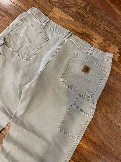2007 Carhartt Beige Vintage Carpenter Pants (38 x 30)