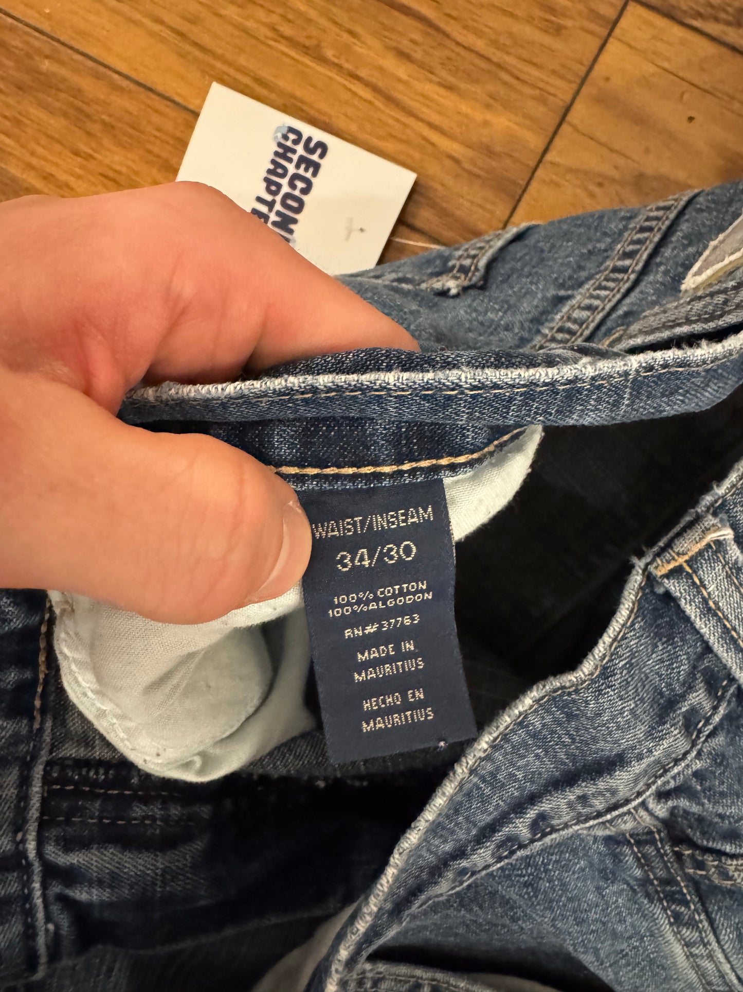 00s Perry Ellis Baggy Distressed Carpenter Jeans (34 x 30)