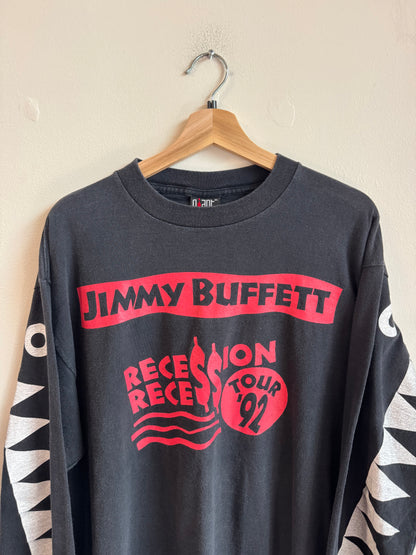 1992 Jimmy Buffet Recession Recess Tour Music Long-Sleeve Shirt (XL)