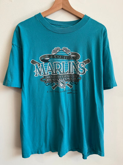 1993 Florida Marlins MLB Teal Tee (L)