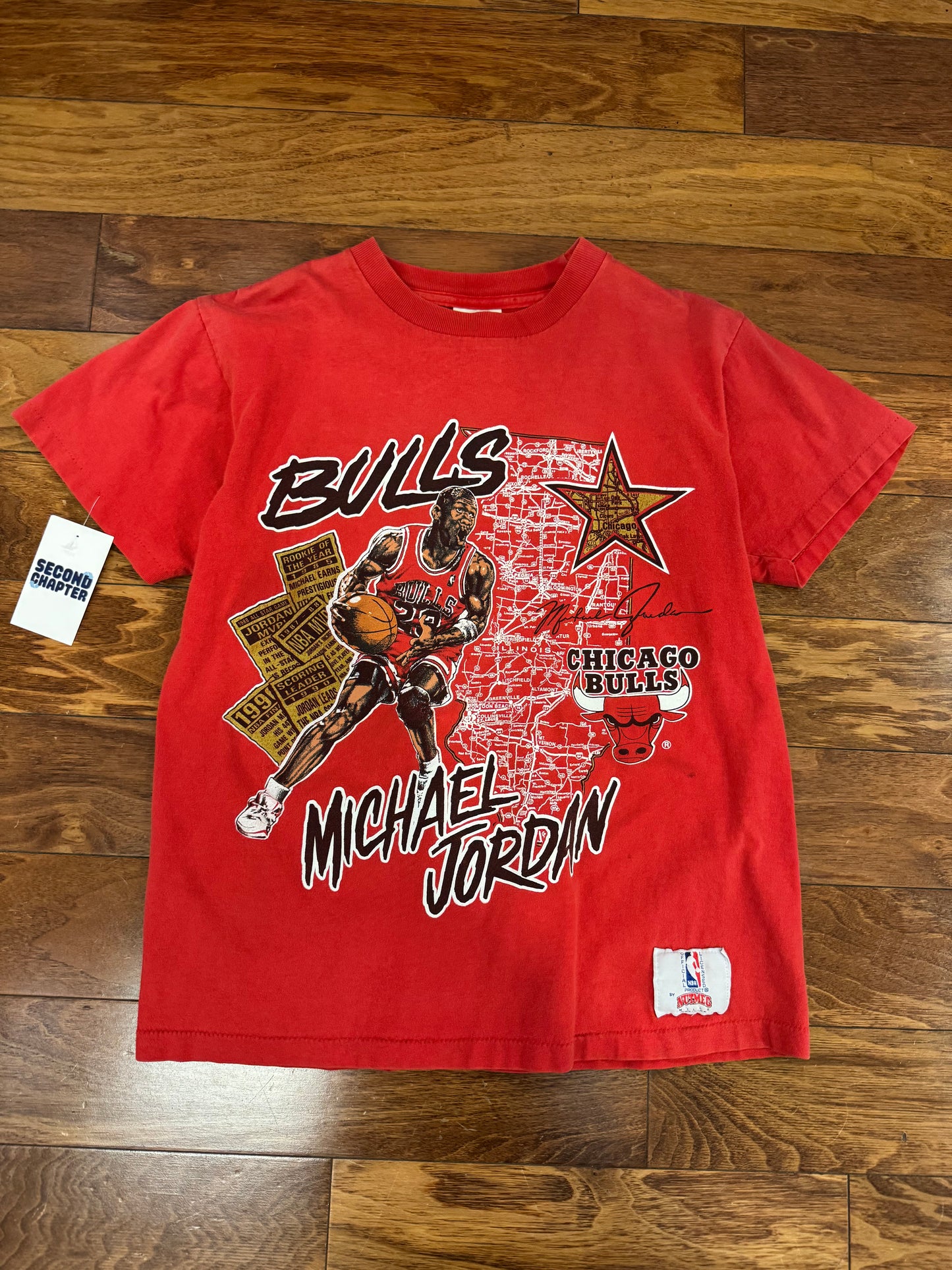 90s Michael Jordan Chicago Bulls Nutmeg Vintage NBA Tee (M)